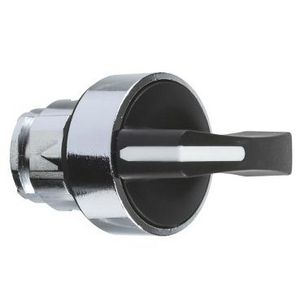 Kop voor keuzeschakelaar 2 standen Ø22mm Zwart