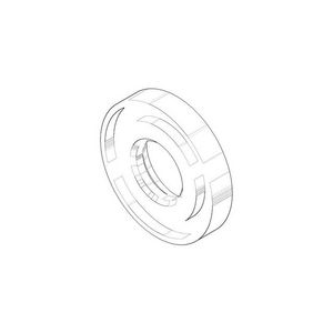 Rozet v. toiletkraan 45x8mm chr