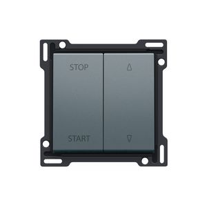 Afwerkingsset elek. gescheiden rolluikschakelaar blue grey