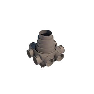 Lvd-kast flat 8x dn75 single