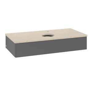 Wastafelonderkast Antao 1000x190x500mm Antr. Matt Lacquer K09053GK