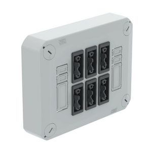 Stekerbare deksel voor kabeldozen 150x116x60 Poly lich