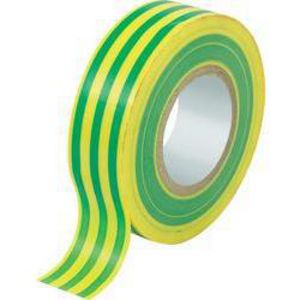 Isolatietape NI 14N groen/geel 15mm lengte 10mtr.