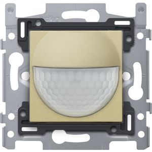 Bewegingsmelder 230V 8m 180gr. wanddetector inb.doos gold