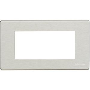 Afdekplaat 2 modulen vierkant AluminiumMagic VVE=5