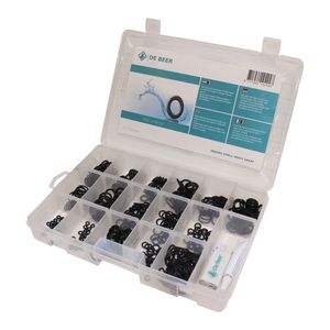 E20V assort.doos 450 O-ringen 18-25mm 1xkraanvet 1xaansteker