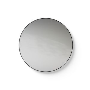 Spiegel Toilet Line Round, matt black frame, diameter 30 cm