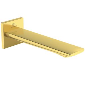 CONCA WALL SPOUT 160MM brushed gold (mat goudkleurig)
