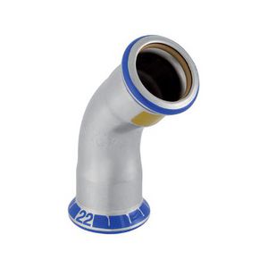 Bochtkoppeling 45° MAPRESS RVS GAS 35x35mm VVE=5
