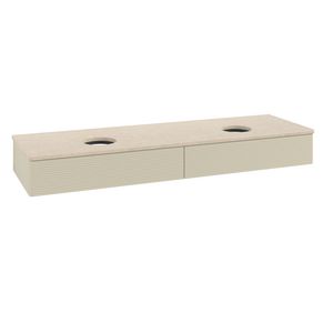 Wastafelonderkast Antao 1600x190x500mm S.Grey Matt Lacquer L17113HJ