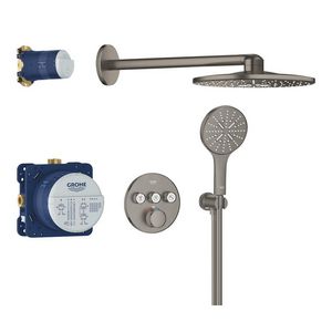 Grohtherm Smartcontrol 3x Comf. 310 rond Hard Graphite geborsteld (prof)