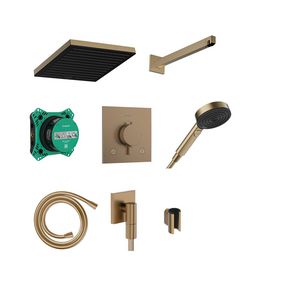 Pulsify E Design doucheset 260 1 straalsoort met Ecostat Comfort E incl. iBox universal 2 Brushed Bronze