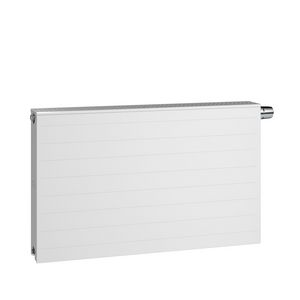 LTV-paneelradiator ELIA 8L gelijnde voorplaat type 22 500x1400mm wit RAL9016 incl. radiatorventilatoren + L-consoleset
