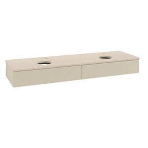 Wastafelonderkast Antao 1600x190x500mm S.Grey Matt Lacquer L17153HJ