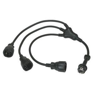 Verlengsnoer Octopus 3x wWandcontactdoos rubber