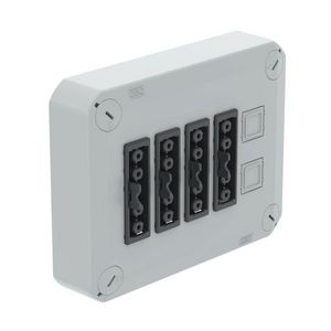 Stekerbare deksel voor kabeldozen 150x116x60 Poly lich