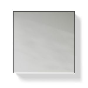 Spiegel Toilet Line Square matt black frame afm. 40 x 40cm