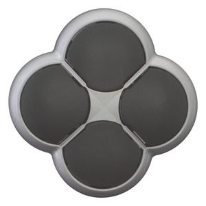 Drukknop 4-voudig zwart terugverend titaan VVE=5