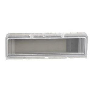 Plastic window hinged transparent cover IP65 L195xW165xD13mm