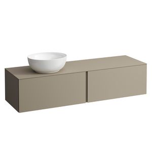 Onderbouwkast 1600X500 2x la cutout L Pearl Beige H4303520972701