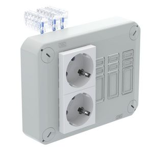 Stekerbare deksel voor kabeldozen 150x116x60 Poly lich