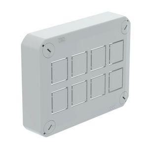 Stekerbare deksel voor kabeldozen leeg 150x116x39 Poly li