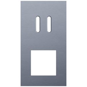 Afdekplaat 2-voud vertic. 71mm centerafst 226-56856
