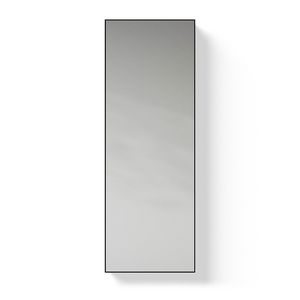 Spiegel Toilet Line matt black frame afm. 25 x 70cm