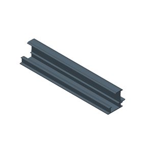Inlegprofiel ALU midden 30mm L6650mmw Zwart 700303006650ZW