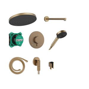 Pulsify S Design doucheset 260 1 straalsoort met Ecostat Comfort S incl. iBox universal 2 Brushed Bronze