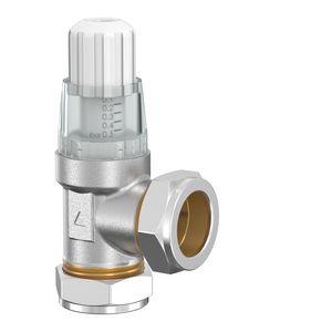 Drukverschilregelaar / AVDO 872B vernikkeld 22x22mm knel