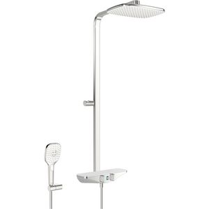 Emotion Wellfit wand douchesysteem wit/chroom