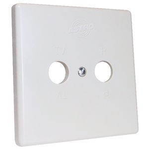 afdekpl. voor Astro contactdozen wit