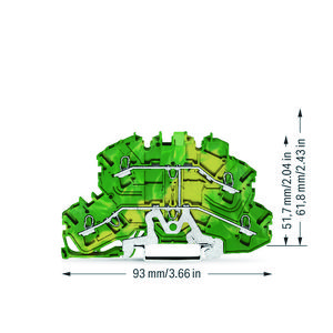 2etageklem 4-draads aardklem VVE=50