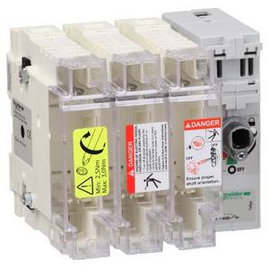 Zekeringlastscheider 3P(3M) 100A NFC 22x58mm TeSys GS
