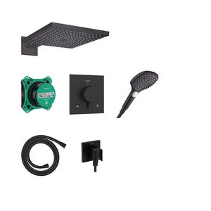 Raindance E Design doucheset 300 1 straalsoort met Ecostat Comfort E incl. iBox universal 2 Mat zwart