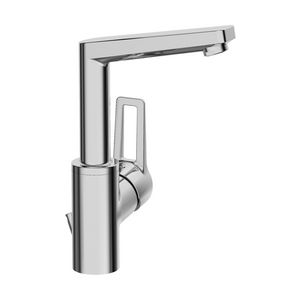 Twist wastafelmengkraan chroom draaibare uitloop 130m incl. waste