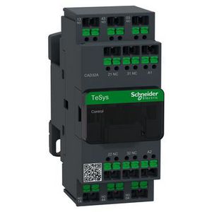 Hulpcontactor TeSys Deca 3NO 2NC spoel 100V AC snap-in
