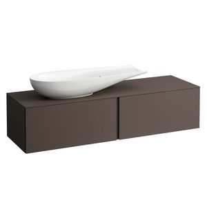 Onderbouwkast 1600X500 2x la cutout L Donkerbruin H4303420974291