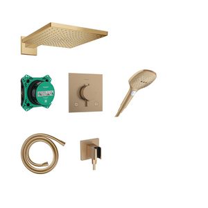 Raindance E Design doucheset 300 1 straalsoort met Ecostat Comfort E incl. iBox universal 2 Brushed Bronze