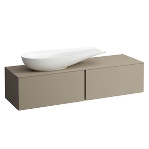 Onderbouwkast 1600X500 2x la cutout L Pearl Beige H4303420972701