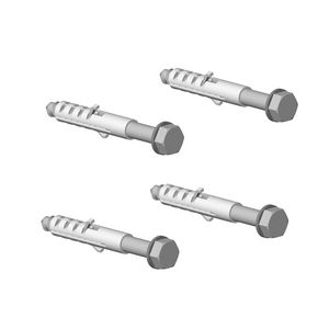 Bevestigingsset Houtschroef met plug 8x80mm 0430310120090