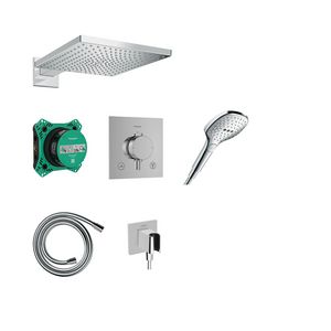 Raindance E Design doucheset 300 1 straalsoort met Ecostat Comfort E incl. iBox universal 2 chroom