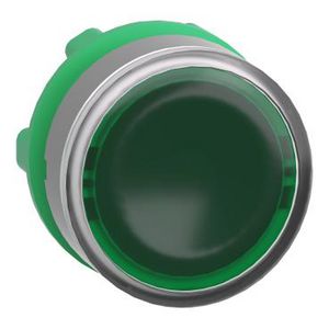 green flush illumiated pushbutton head integRALLED cp grey