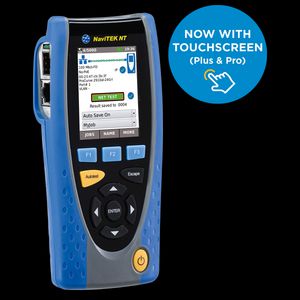 Netwerktester voor kopernetwerken - plus met touchscreen