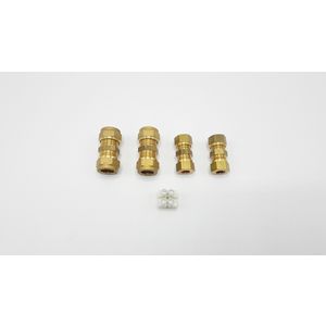 Set fittingen D12-D8 met connector