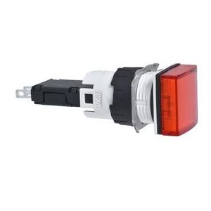 Signaallamp Vierkant IP65 LED 24V Connector Rood