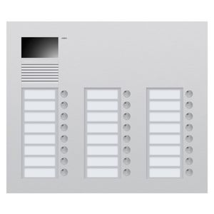 Inbouwbuitenpost met 24 bellen en kleurencamera