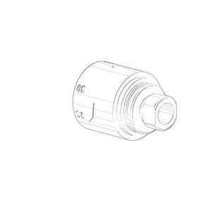 Greep v. thermostaat 47x50mm chr