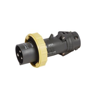 Stekker recht 110V 16A 4-polig IP67 kunststof Hypra